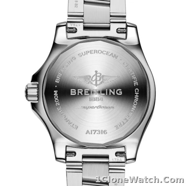 Breitling Superocean Women Automatic Blue Stainless Steel Watch A17316D81C1A1 - detail