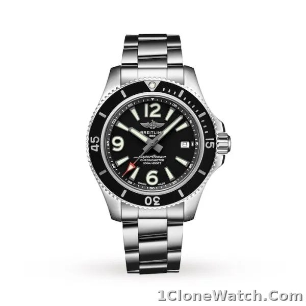 Breitling Superocean Men Automatic Black Stainless Steel Watch A17366021B1A1