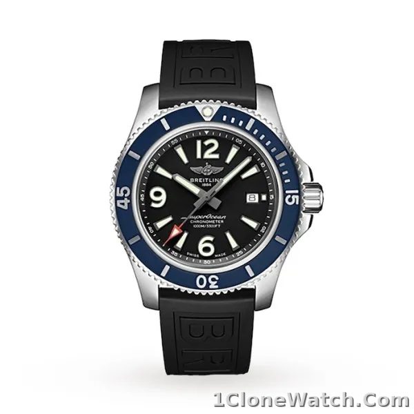 Breitling Superocean Men Automatic Black Rubber Watch A173678A1B1S1
