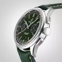 Breitling Premier Bentley Men Automatic Green Leather Watch AB0118A11L1X1 - view 6