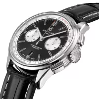 Breitling Premier Men Automatic Black Alligator Watch AB0118371B1P1 - view 3