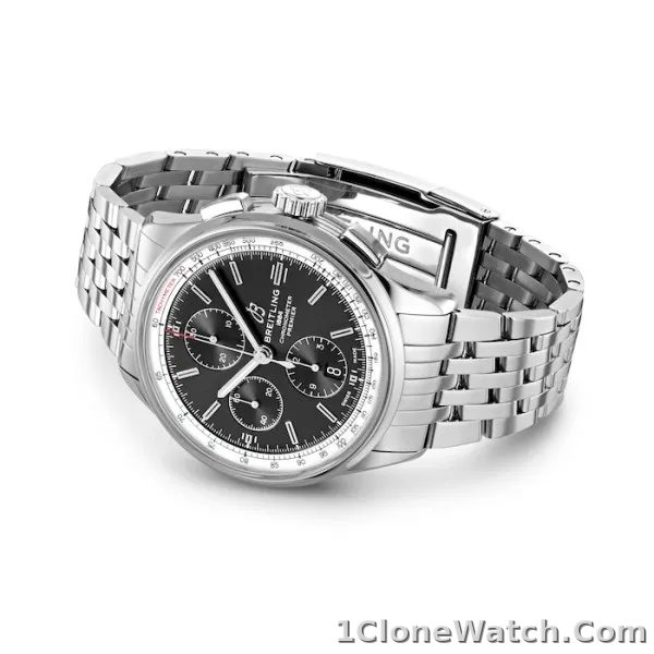 Breitling Premier Men Automatic Black Stainless Steel Watch A13315351B1A1 - detail