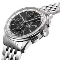 Breitling Premier Men Automatic Black Stainless Steel Watch A13315351B1A1 - view 3