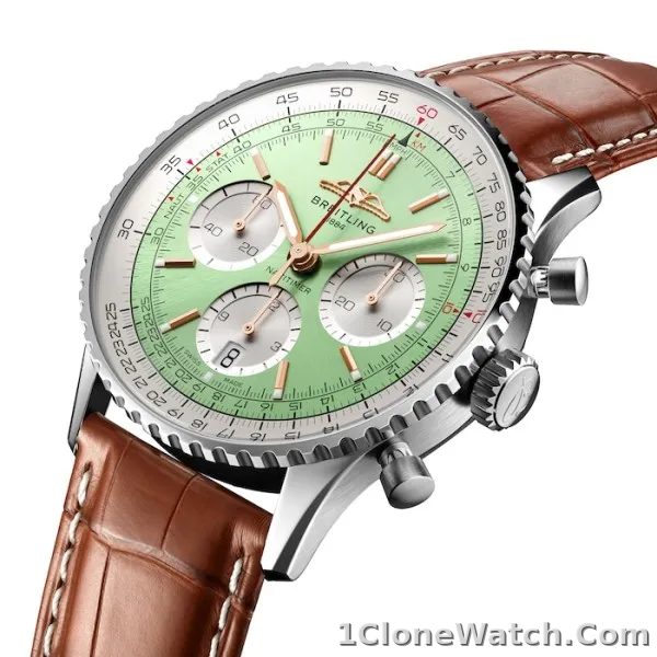 Breitling Navitimer Men Automatic Mint Alligator Watch AB0139211L1P1 - detail
