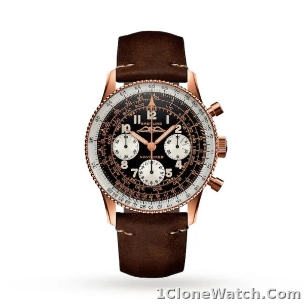 Breitling Navitimer Men Automatic Brown Leather Watch RB0910371B1X1