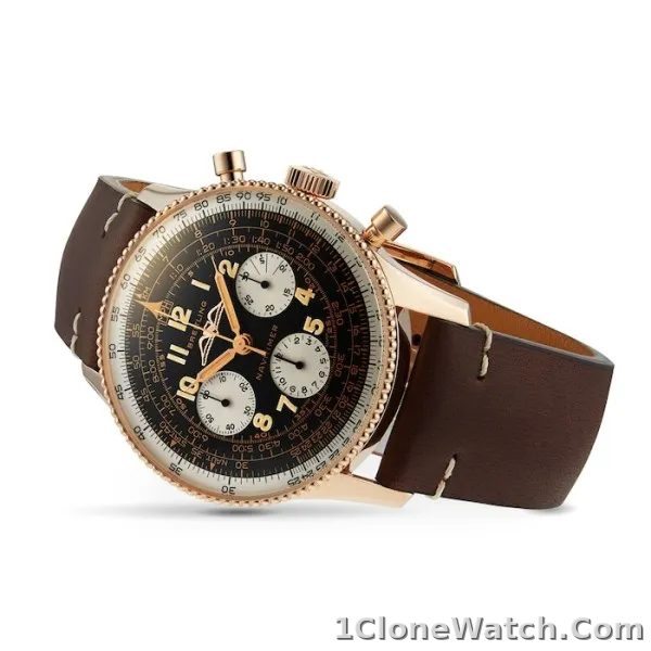 Breitling Navitimer Men Automatic Brown Leather Watch RB0910371B1X1 - detail
