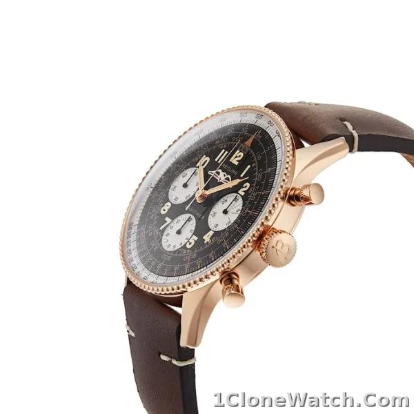 Breitling Navitimer Men Automatic Brown Leather Watch RB0910371B1X1 - detail