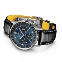 Breitling Navitimer Men Automatic Blue Alligator Watch AB0139241C1P1 - view 4