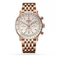 Breitling Navitimer Men Automatic Silver 18ct Rose Gold Watch RB0139211G1R1 - view 1