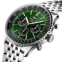 Breitling Navitimer Men Automatic Green Stainless Steel Watch AB0137241L1A1 - view 3