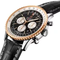 Breitling Navitimer Men Automatic Black Leather Watch UB0127211B1P2 - view 3