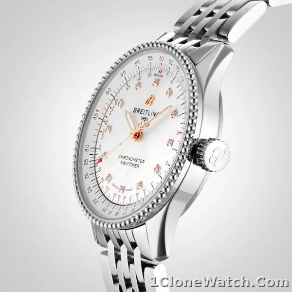 Breitling Navitimer Women Automatic Mother of Pearl Stainless Steel Watch A17395211A1A1 - detail