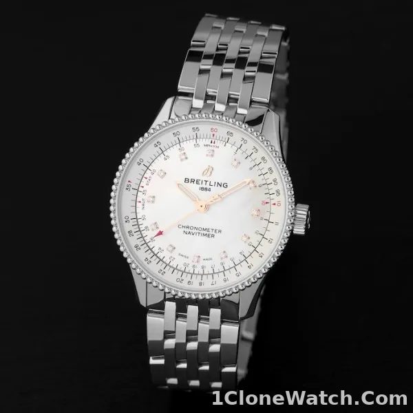 Breitling Navitimer Women Automatic Mother of Pearl Stainless Steel Watch A17395211A1A1 - detail