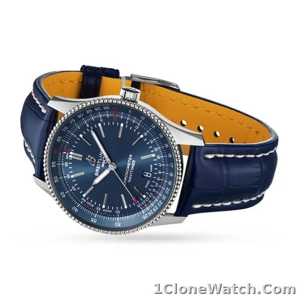 Breitling Navitimer Men Automatic Blue Alligator Watch A17326161C1P3 - detail