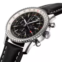 Breitling Navitimer Men Automatic Black Leather Watch A24322121B2X1 - view 3