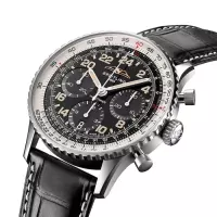 Breitling Navitimer Men Automatic Black Crocodile Watch PB02301A1B1P1 - view 3