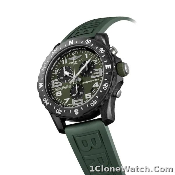 Breitling Endurance Pro Men Quartz Green Rubber Watch X823106B1L1S1 - detail