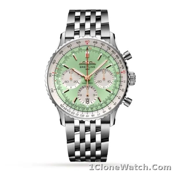 Breitling Navitimer Men Automatic Mint Stainless Steel Watch AB0139211L1A1