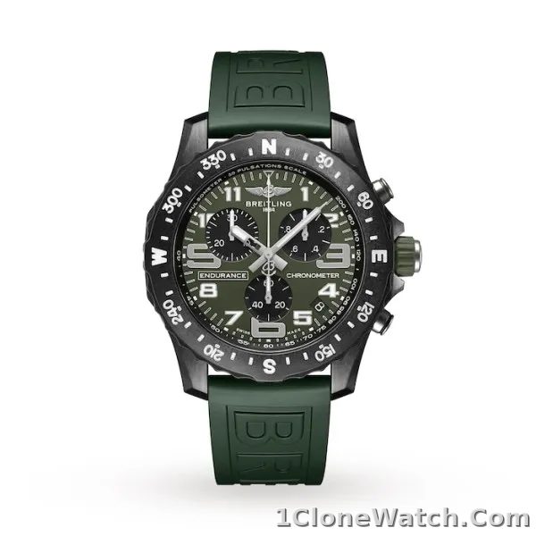 Breitling Endurance Pro Men Quartz Green Rubber Watch X823106B1L1S1