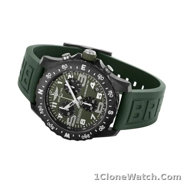 Breitling Endurance Pro Men Quartz Green Rubber Watch X823106B1L1S1 - detail