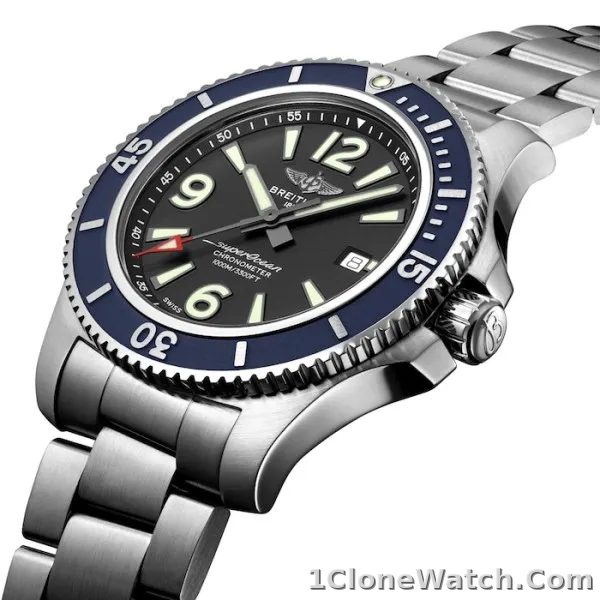 Breitling Superocean Men Automatic Black Stainless Steel Watch A173678A1B1A1 - detail