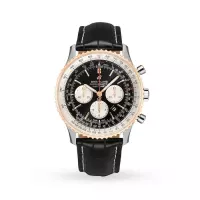 Breitling Navitimer Men Automatic Black Leather Watch UB0127211B1P2 - view 1