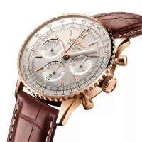 Breitling Navitimer Men Automatic Silver Alligator Watch RB0139211G1P1 - view 3