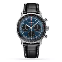 Breitling Navitimer Men Automatic Blue Alligator Watch AB0139241C1P1 - view 1