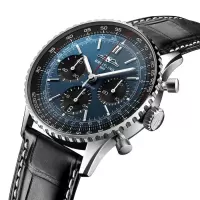Breitling Navitimer Men Automatic Blue Alligator Watch AB0139241C1P1 - view 3