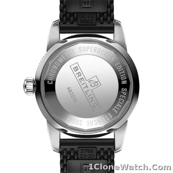 Breitling Superocean Heritage Men Automatic Black Rubber Watch AB2030121B1S1 - detail