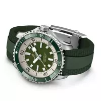 Breitling Superocean Men Automatic Green Rubber Watch A17376A31L1S1 - view 5