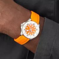 Breitling Superocean Unisex Automatic Orange Rubber Watch A17377211O1S1 - view 6