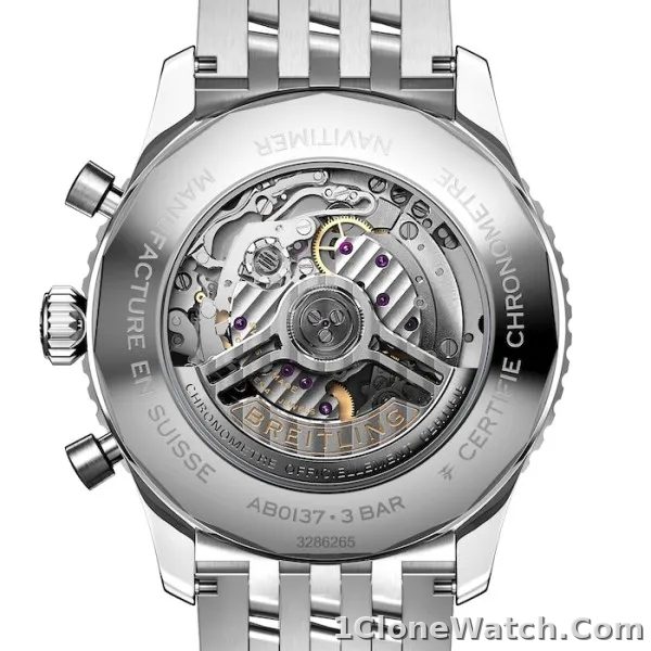 Breitling Navitimer Men Automatic Green Stainless Steel Watch AB0137241L1A1 - detail
