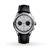 Breitling Premier Men Automatic Black Crocodile Watch AB0118221G1P1 - view 1