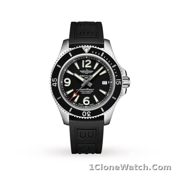 Breitling Superocean Men Automatic Black Rubber Watch A17366021B1S1