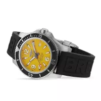 Breitling Superocean Men Automatic Yellow Rubber Watch A17367021I1S2 - view 3