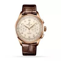 Breitling Premier Men Silver Alligator Watch RB0930371G1P1 - view 1