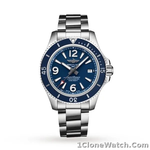 Breitling Superocean Men Automatic Blue Stainless Steel Watch A17366D81C1A1