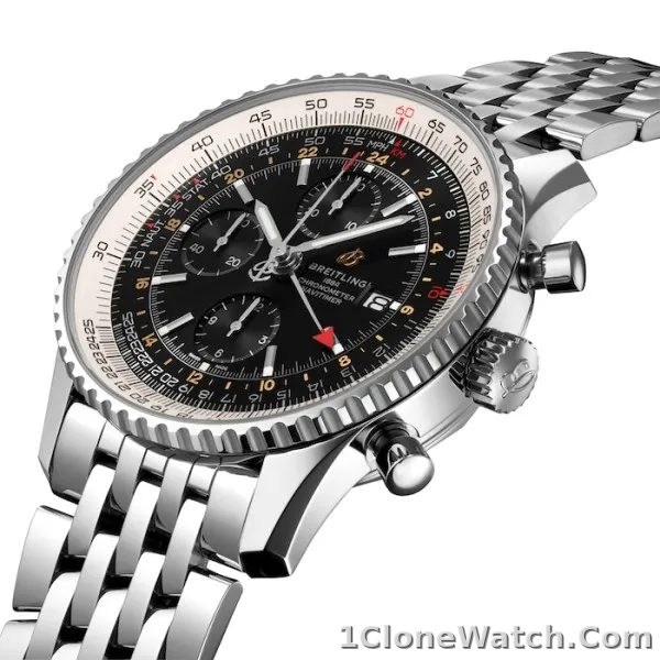 Breitling Navitimer Men Automatic Black Stainless Steel Watch A24322121B2A1 - detail