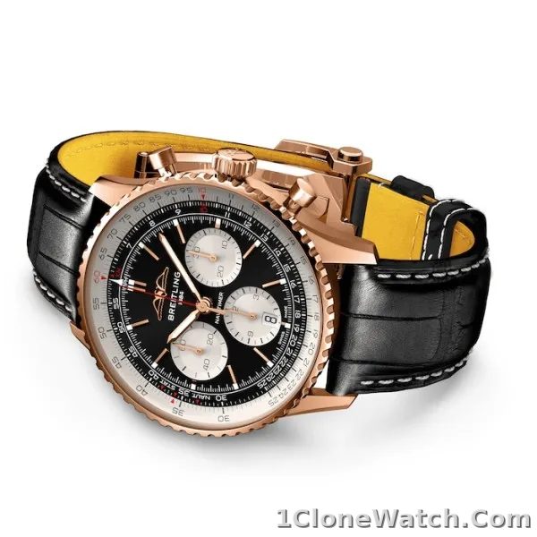 Breitling Navitimer Men Automatic Black Alligator Watch RB0138211B1P1 - detail
