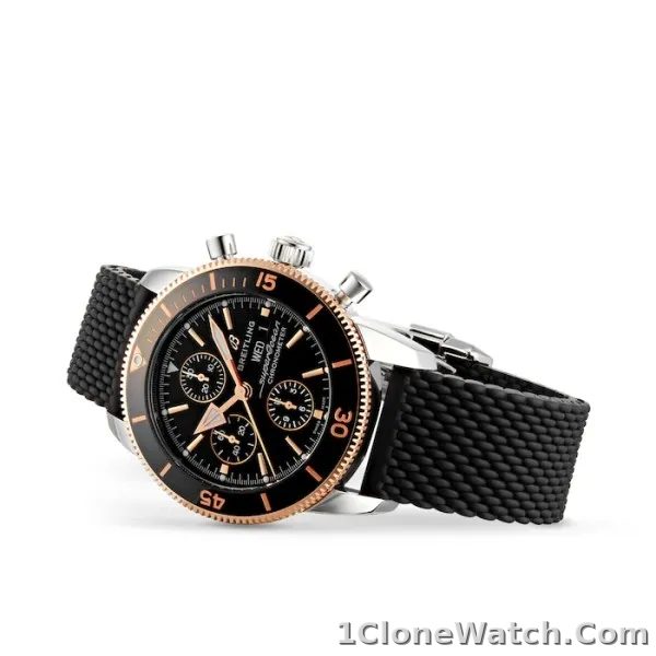 Breitling Superocean Heritage Men Automatic Black Rubber Watch U13313121B1S1 - detail