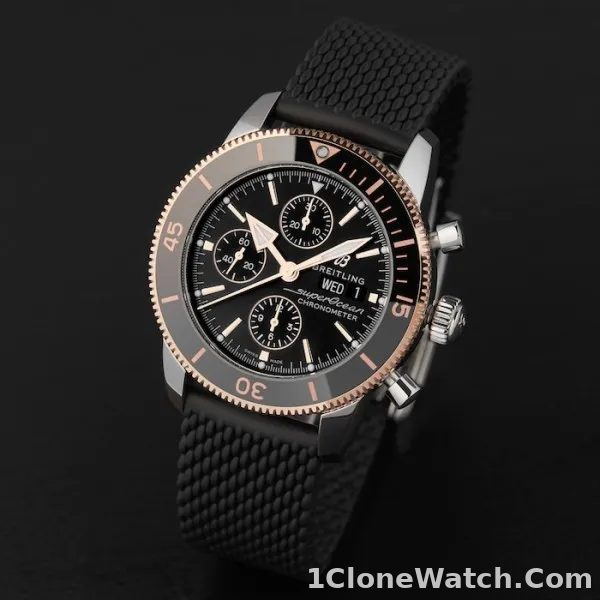 Breitling Superocean Heritage Men Automatic Black Rubber Watch U13313121B1S1 - detail