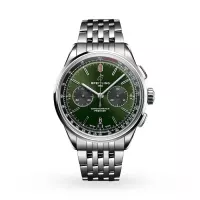 Breitling Premier Men Automatic Green Stainless Steel Watch AB0118221L1A1 - view 1