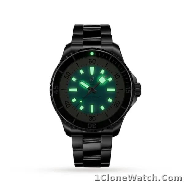 Breitling Superocean Men Automatic Turquoise Stainless Steel Watch A17376211L2A1 - detail