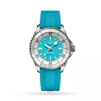 Breitling Superocean Unisex Automatic Turquoise Rubber Watch A17377211C1S1 - view 1