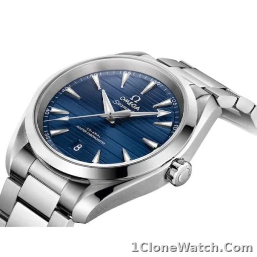 Omega Seamaster Aqua Terra Men Automatic Blue Stainless Steel Watch O22010382003001 - detail