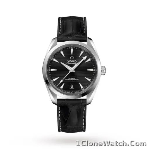 Omega Seamaster Aqua Terra Men Automatic Black Leather Watch O22013382001001