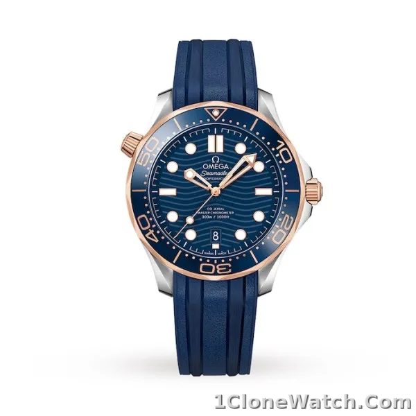 Omega Seamaster Men Automatic Blue Rubber Watch O21022422003002