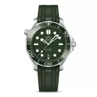 Omega Seamaster Men Automatic Green Rubber Watch O21032422010001 - view 1