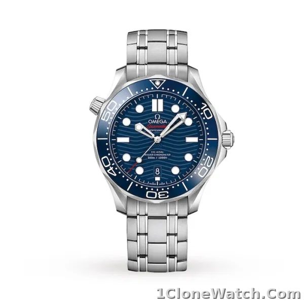 Omega Seamaster Men Automatic Blue Stainless Steel Watch O21030422003001